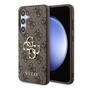 Pouzdro Guess PU 4G Metal Logo zadní kryt pro Samsung S926 Galaxy S24 Plus Brown