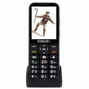 Tlačítkový telefon Evolveo EasyPhone LT, černá
