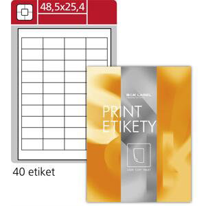 SK Label Lesklé etikety 48,5 x 25,4 mm, 4000 ks