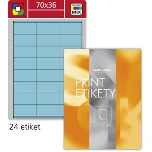 SK Label Univerzální etikety S&K Label - modré, 70 x 36 mm, 2 400 ks