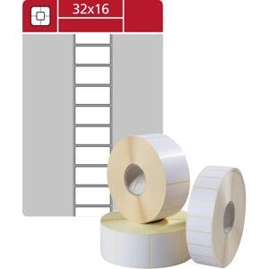 SK Label Etikety na kotoučku 32 x 16 mm - termotransferové, bílé, 5 000 ks