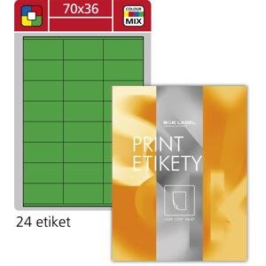 SK Label Univerzální etikety S&K Label - zelené, 70 x 36 mm, 2 400 ks