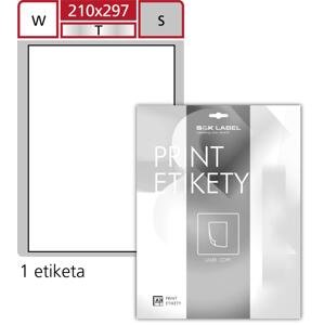 SK Label Polyesterové etikety S&K Label - stříbrné, 210 x 297 mm, 20 ks