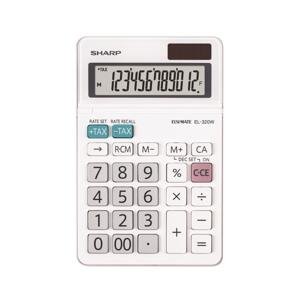 Stolní kalkulačka Sharp EL320W - 12 míst, naklopený displej