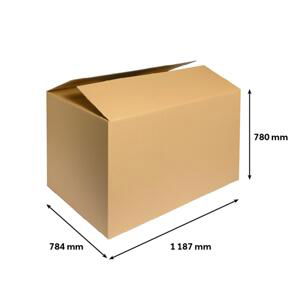 Klopová krabice - 5vrstvá, 1200 x 800 x 800 mm, 1 ks
