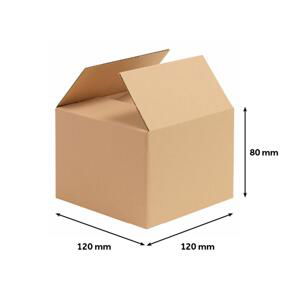 Klopová krabice - 3vrstvá, 126 x 126 x 90 mm, 1 ks