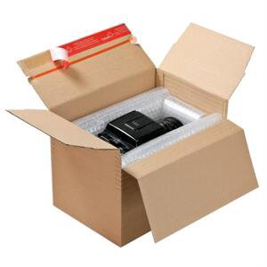Kartonová krabice variabilní - samolepicí, odtrhávací proužek, A5 - 235 x 170 x 60-125 mm, 1 ks