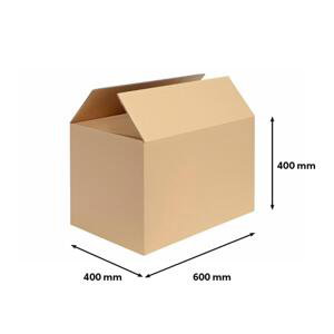 Klopová krabice - 5vrstvá, 600 x 400 x 400 mm, 1 ks
