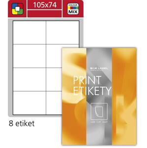 Samolepicí etikety SK Label - 105,5 x 74 mm, 800 ks