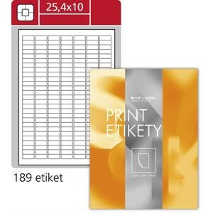 Samolepicí etikety SK Label - 25,4 x 10,0 mm, 18 900 etiket