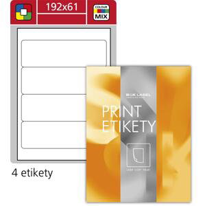 Samolepicí etikety na pořadače SK Label - mix barev, 192 x 61 mm, 400 ks