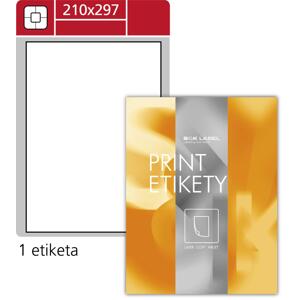 SK Label Lesklé etikety - bílá, 210,0 x 297,0 mm, 100 ks