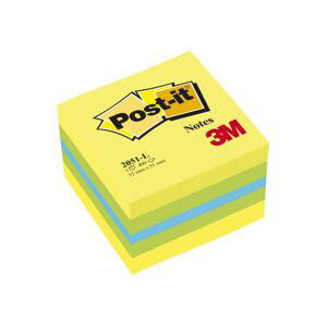 Post-it Minibločky v kostce Post-it, lemon
