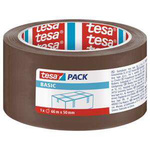 Balicí páska Tesa  Basic  - 50 mm x 66 m, hnědá