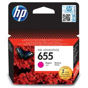 Kazeta inkoustová HP CZ111AE/655, purpurová - originální