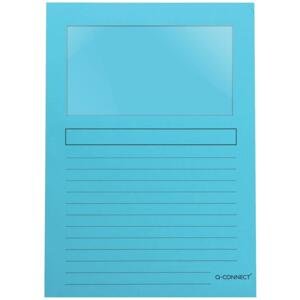 Papír. obal s okénkem Q-Connect, A4, modrá, 1 kus