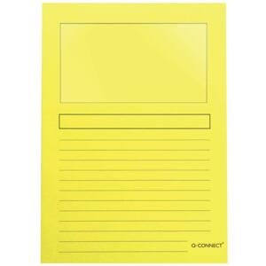 Papír. obal s okénkem Q-Connect, A4, žlutá , 1 kus