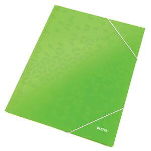 Leitz Desky s chlopněmi a gumičkou WOW A4, zelené
