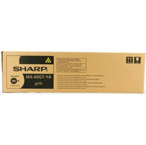 Toner Sharp MX61GTYA - žlutý - originální