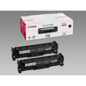 Toner Canon CRG-718BK Twin Pack - černý - originální