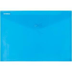 Spisové desky s drukem Donau - A4, 180 mic, transparentně modré