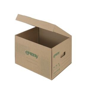 Archivační krabice Emba - hnědá, 42,5 x 33 x 30 cm, nosnost 100 kg, 1 ks
