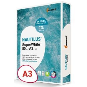 Nautilus Recyklovaný papír Nautilus Superwhite - A3, zářivě bílá, 80 g/m2, CIE 150, 500 listů