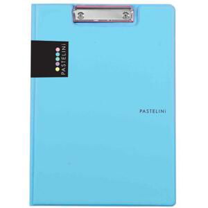 Karton P+P Uzavíratelná psací podložka s klipem Pastelini - A4 , modrá