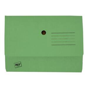 HIT Office Papírové odkládací kapsy na dokumenty A4 - zelené, 20 ks