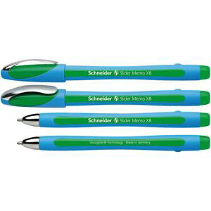 Kuličkové pero Schneider Slider Memo - zelené