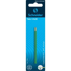 Náhradní náplně Schneider Take4-Refill - blistr 2x zelená