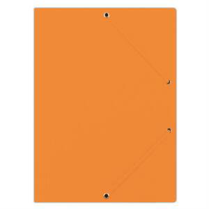 Prešpánové desky s chlopněmi a gumičkou Donau - A4, oranžové, 1 ks