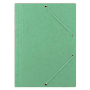 Prešpánové desky s chlopněmi a gumičkou Donau - A4, zelené, 1 ks