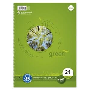 Ursus Green Blok s boční vazbou College Ursus - A4, 80 listů, linkovaný