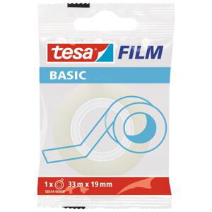 Lepicí páska Tesa BASIC - 19 mm x 33 m, transparentní