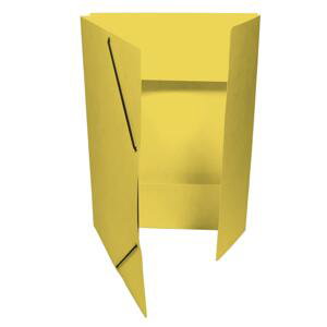 HIT Office Prešpánové desky se třemi chlopněmi a gumičkou - A4, žluté, 20 ks