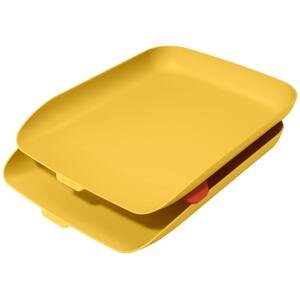 Zásuvky Leitz Cosy - 2 ks, plastové, teplé žluté