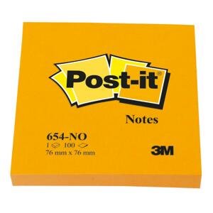 Bločky Post-it Super Sticky - 76x76 mm, dýňově oranžové