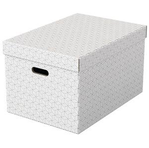 Úložné krabice Esselte Home - velké, bílé, 3 ks