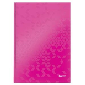 Zápisník Leitz WOW - A4, linka, růžový