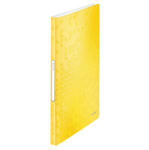 Katalogová kniha Leitz WOW - A4, 40 kapes, žlutá