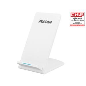 Bezdrátová nabíječka AVACOM HomeRAY S10 - stojánek, vstup micro USB, bílá