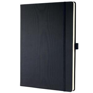 Záznamní kniha Sigel Conceptum - Hardcover, A5, linkovaná, černá