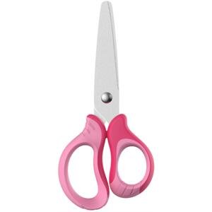 Dětské nůžky KEYROAD Soft - 12,5cm, displej, růžové