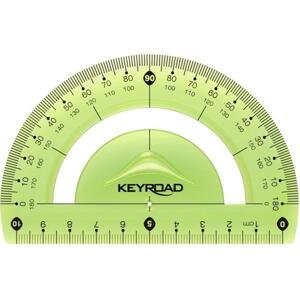 KEYROAD Úhloměr KEYROAD - 10cm, ohebný, zelený