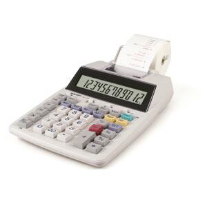 Kalkulačka s tiskem Sharp EL1750V - 12-míst, dvoubarevný tisk, bílá