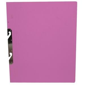 Závěsné papírové rychlovazače HIT Office - A4, recyklované, růžové, 50 ks