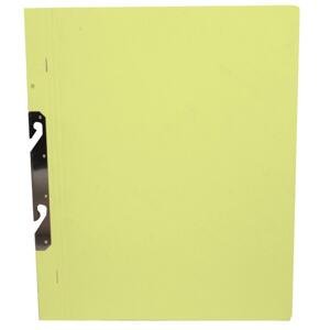 Závěsné papírové rychlovazače HIT Office - A4, recyklované, žluté, 50 ks