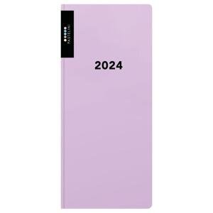 Karton P+P Diář měsíční PVC Pastelini fialová 2023