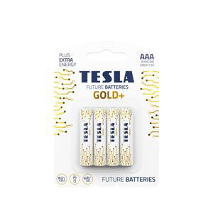 Tesla Alkalické baterie Tesla GOLD+ - 1,5V, LR03, typ AAA, 4 ks